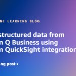 Question structured knowledge from Amazon Q Enterprise utilizing Amazon QuickSight integration